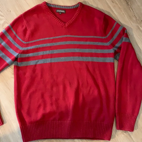 Denver Hayes Red Cotton Sweater - Picture 1 of 5